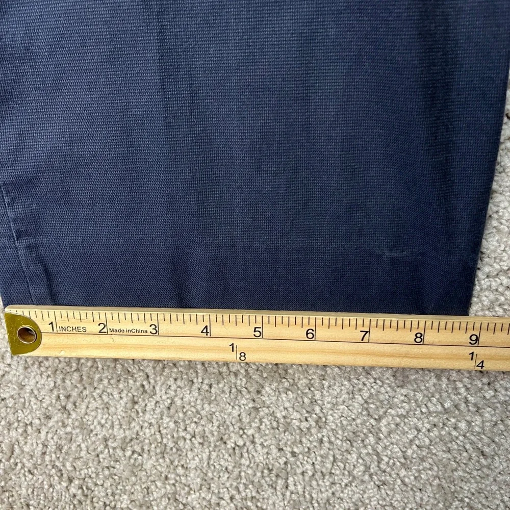 Banana Republic Chino Pants Mens 38x30 Navy Blue Slim Fit Flat Front Stretch EUC